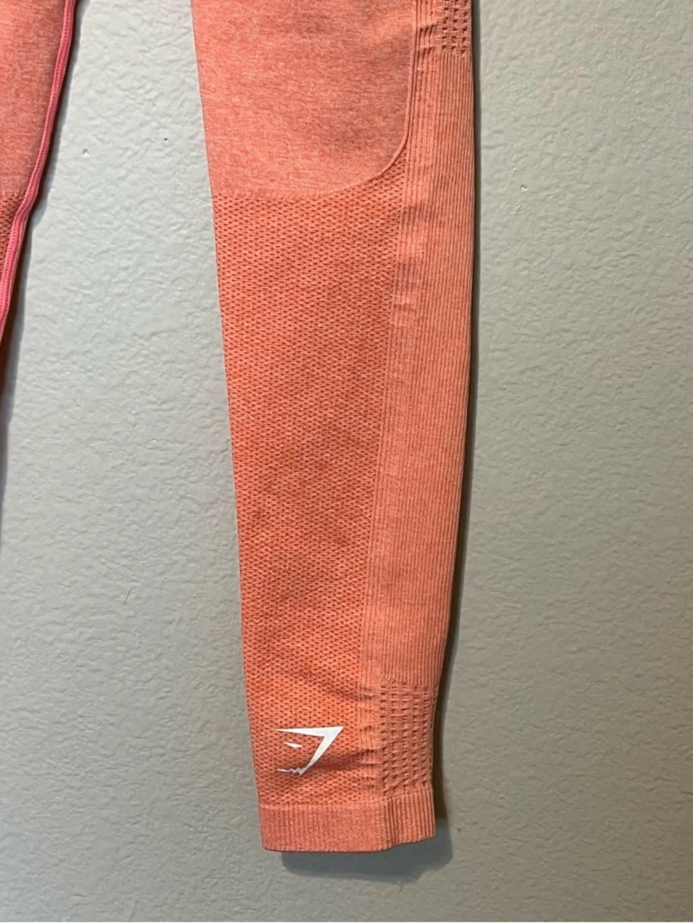 Gymshark Coral Pink Ombre Seamless Leggings - Picture 8 of 8
